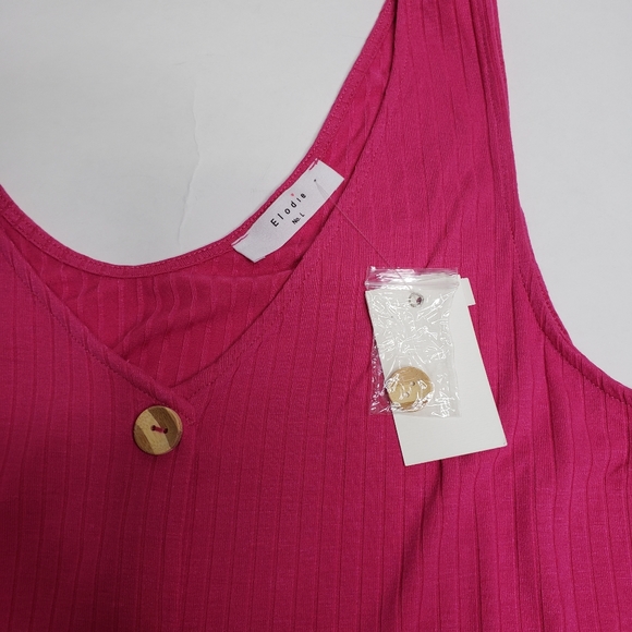 Elodie button up toe front tank top - Picture 4 of 5